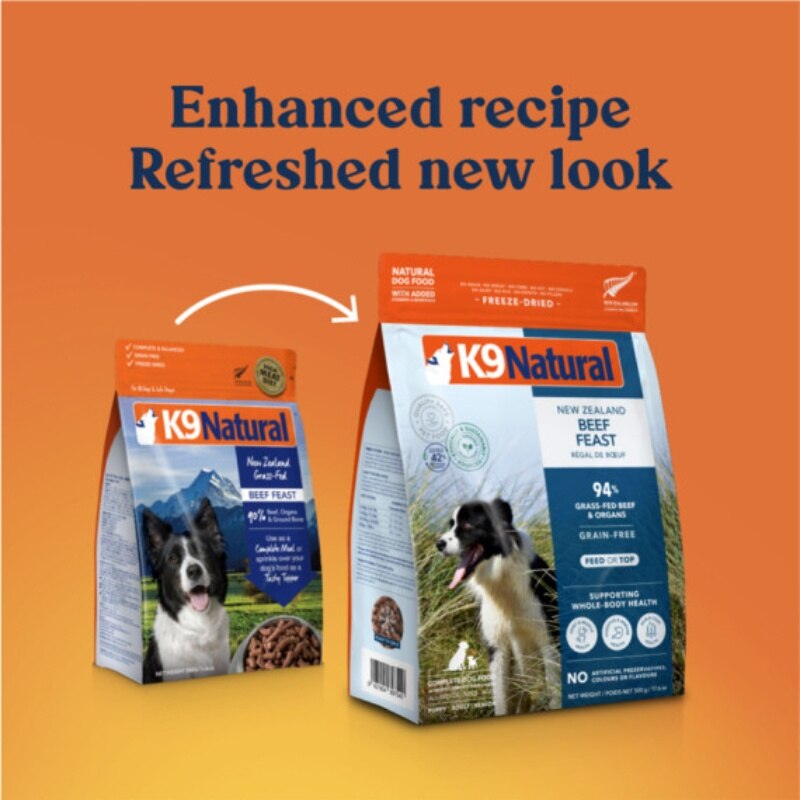 K9 Natural K9 Naturals Grain Free Freeze Dried New Zealand Beef
