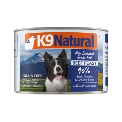 K9 Natural K9 Naturals [K9-C-B170] - 牛肉盛宴 主食狗罐頭 170g