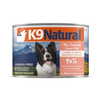 K9 Natural K9 Naturals [K9-C-LS170] - Lamb & King Salmon 羊肉、三文魚 無穀物主食狗罐頭 170g