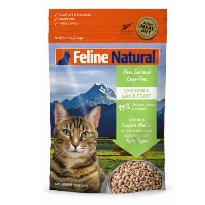 Feline Natural F9 Feline Natural 脫水鮮肉貓糧 – 雞肉及羊肉配方