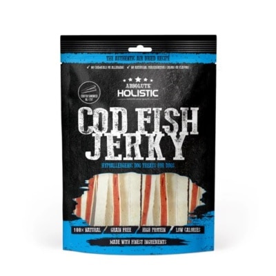 Absolute Holistic - Jerky Natural Dog Treat Fresh Cod Roll 100g AJ-29F