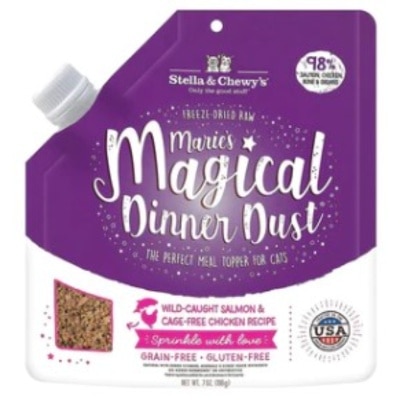 Stella & Chewy's Stella & Chewy's 凍乾脫水魔幻肉塵系列 Magical Dinner Dust 三文魚及雞肉配方 貓食用 7oz [C-MDSC-7]