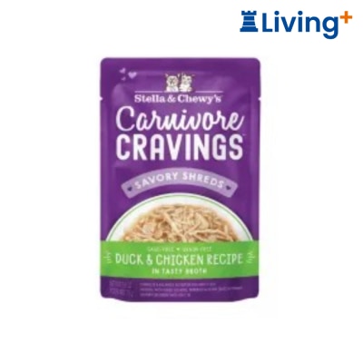 Stella & Chewy's Stella & Chewy's Carnivore Cravings Duck & Chicken Recipe (Savory Shreds) Senior Cat Food 2.8oz [C image