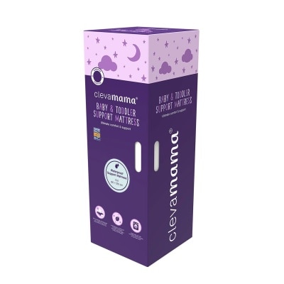 CLEVAMAMA CLEVAMAMA WATERPROOF SUPPORT BABY MATTRESS 60X120X10CM (3119) image