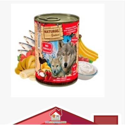 Natural Greatness Natural Greatness - 还原系列 驯鹿鲱鱼配优格、香蕉和草莓  主食罐头 400g