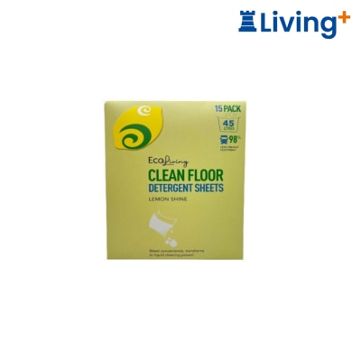 EcoLiving Eco Living 環保潔淨地板清潔紙 (檸檬味) 15片裝 image
