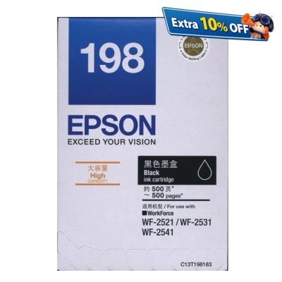 EPSON 愛普生 T198 黑色 墨盒