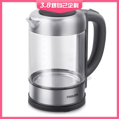 PHILIPS 飛利浦 HD9342/01 1.5公升Avance Collection玻璃電熱水煲