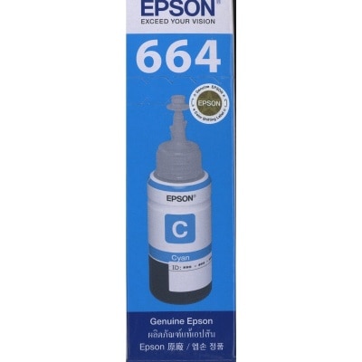 EPSON 愛普生 T664 淺藍 墨盒