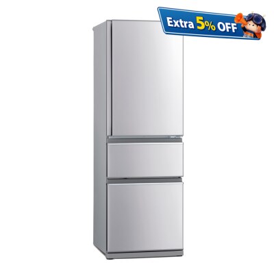 MITSUBISHI MR-CX46EJ 298L 3 Door Inverter Refrigerator (includes unpacking and moving appliance service)