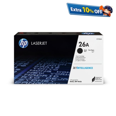 HP CF226A/ HP 26A Black LaserJet Toner Cartridge - M402/M426 Series