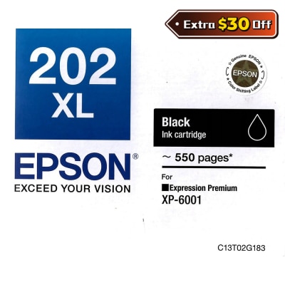 EPSON 愛普生 202XL 黑色 墨盒