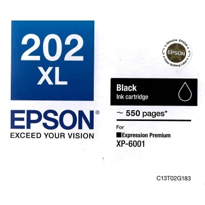 EPSON 愛普生 202XL 黑色 墨盒