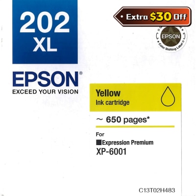 EPSON 愛普生 202XL 黃色 墨盒