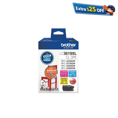 BROTHER 兄弟 LC3619XL 彩色墨盒套裝