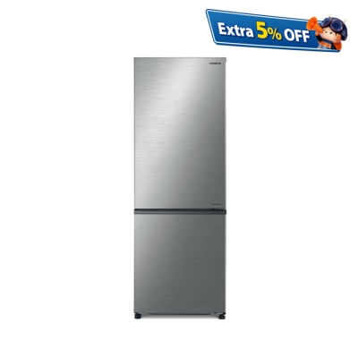 HITACHI R-B330P8HB 257L 2-Door Refrigerator (includes unpacking and moving appliance service)