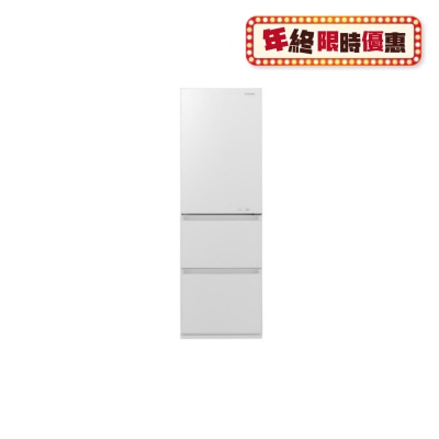 PANASONIC NR-C370GH 303L ECONAVI 3-door Refrigerator (includes unpacking and moving appliance service)