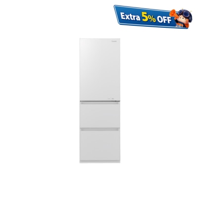 PANASONIC NR-C370GH 303L ECONAVI 3-door Refrigerator (includes unpacking and moving appliance service)