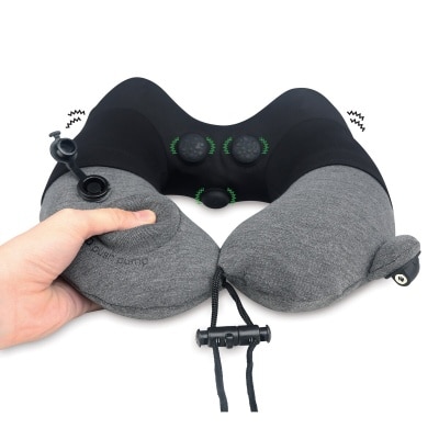 Travelmall 專利按壓式充氣按摩頸枕