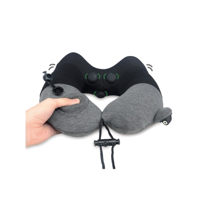 Travelmall 專利按壓式充氣按摩頸枕