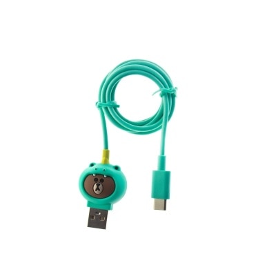 LINE FRIENDS DINO BROWN USB TYPE-C 接线