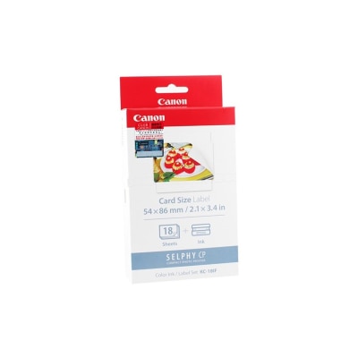 CANON 佳能 KC-18IF (信用卡尺寸)全幅貼紙18張連色帶套裝