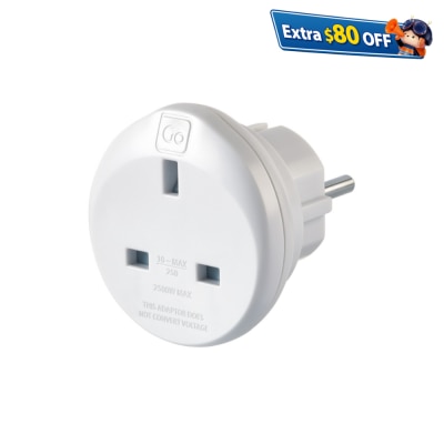 GO TRAVEL UK-EU Power Adapator