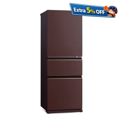 MITSUBISHI MR-CGX41EN 266L 3 Door Inverter Refrigerator (includes unpacking and moving appliance service)