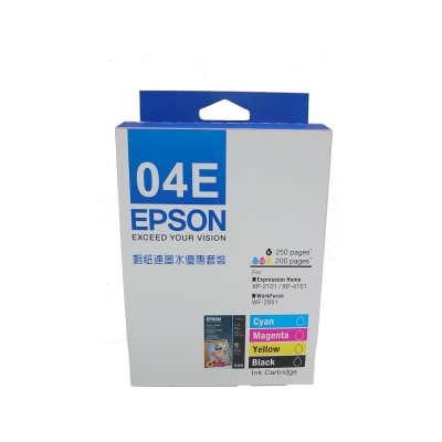 EPSON 愛普生 T04E 墨水優惠套裝