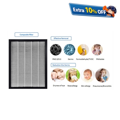 electriQ QHF-501 HEPA 濾網 (EAP500HC 適合配用)