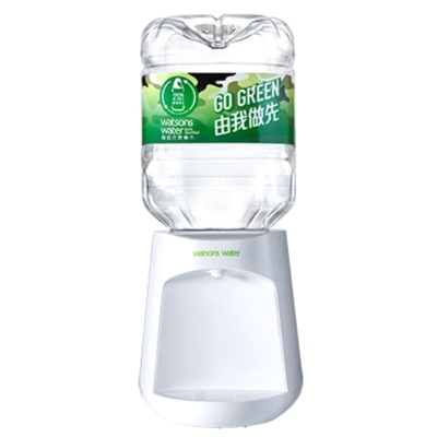 WATSONS WATER 屈臣氏蒸餾水 B-22 座枱即熱式迷你溫熱水機 + 40樽 8公升 (20箱)
