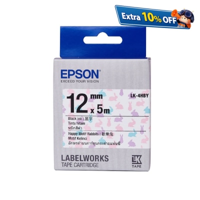 EPSON 愛普生 LK-4HBY(歡樂兔) 標籤帶