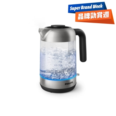 PHILIPS 飞利浦 - HD9339/81 1.7公升无线玻璃电热水煲