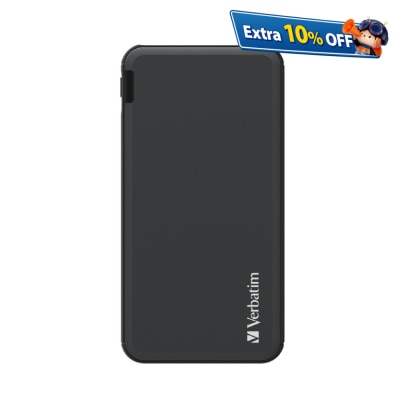 VERBATIM 10000mAh PD & QC 3.0 流动充电池