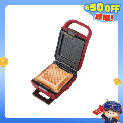 Recolte - RPS-2(R) 厚燒格子三明治機 (紅色)