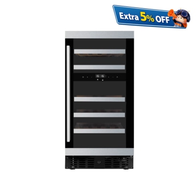 AAVTA AWC34D 75L Double Temperature Zone Wine Cooler(28 Bottles) (includes unpacking and moving service)