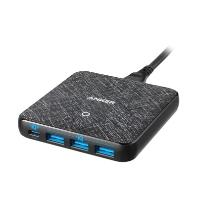 Anker PowerPort Atom III Slim 45W PIQ3.0 PD 4输出纤薄桌上充电器