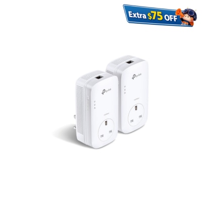 TP-Link TL-PA8010P-KIT AV1300 Gigabit HomePlug Kit 电力网络套装