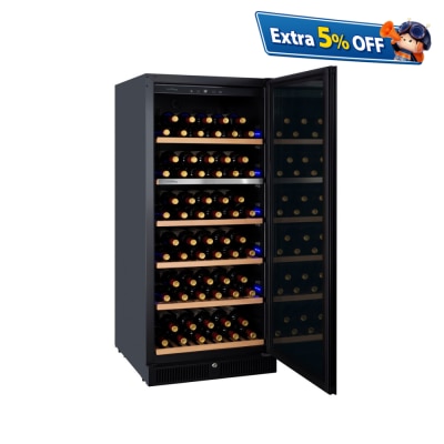 VINVAUTZ VZ111SSFG Single Temperature Zone Wine Cooler 111Bottles (includes unpacking and moving service)