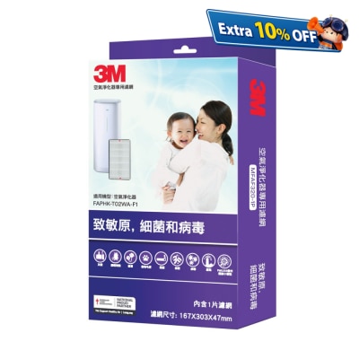 3M MFAF320-1P 濾網 (適用於FAPHK-T02WA-F1 空氣淨化器)