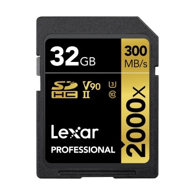 Lexar Professional 2000x SDHC UHS-II Cards 32GB Memory Card