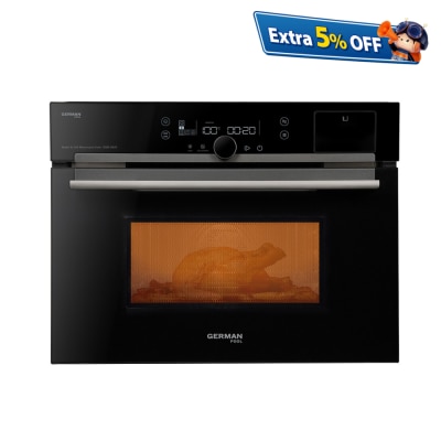 GERMAN POOL SGM-3620 36L 60cm Built-in Steam & Grill Microwave Oven