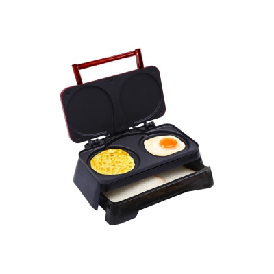 NOSTALGIA RCKM700BM 50年代金屬紅復古漢堡三明治早餐機