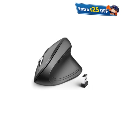 iClever WM101 高精度光學無線垂直 滑鼠