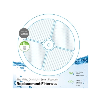 Miiibo Drink Mini 濾芯 (5片裝) (海綿套裝)
