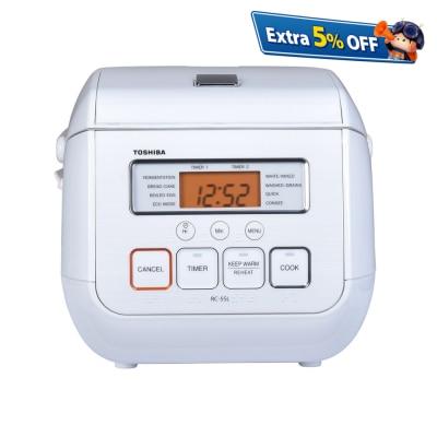 TOSHIBA RC-5SLIHW Micro-Computer Controlled Rice Cooker