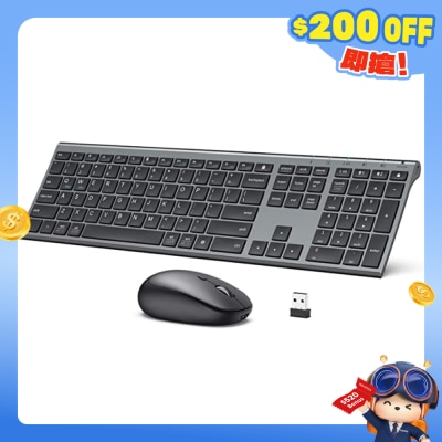 iClever - DK03 Combo 藍牙 4.2 + 2.4G 無線充電 滑鼠鍵盤組合