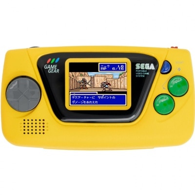 SEGA GAME GEAR micro - 黄 游戏主机连游戏套装
