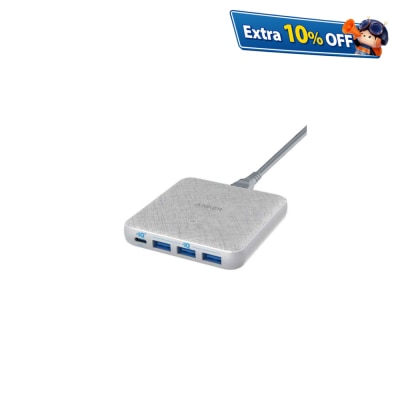 Anker A2045KA1 PowerPort Atom III Slim 45W PIQ3.0 PD 4 Port Slim Desktop Charger