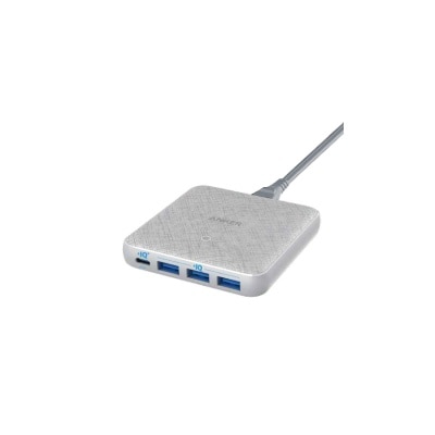 Anker A2045KA1 PowerPort Atom III Slim 45W PIQ3.0 PD 4输出纤薄桌上充电器
